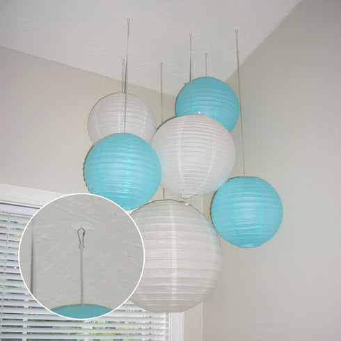 60 Pack Self-Adhesive Ceiling Hooks for Hanging,Damage-Free No-Drill Ceiling Discs, Removable Transparent Wall Hanger for Festival Wedding Birthda...