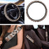 3PCs Fashion Leopard Aztec Print Universal Car Steering Wheel Cover and Seat Belt Shoulder Pads for Most Cars,Truck SUV for Women...