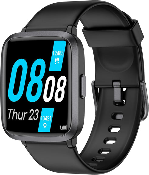 EURANS Smart Watch 41mm, Full Touchscreen Smartwatch, Fitness Tracker with Heart Rate Monitor & SpO2, 50 Meters Waterproof Pedometer Watch for Wom...