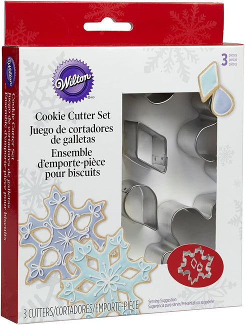 Wilton 3-Piece Snowflake Cookie Cutter Set...