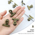 20 Pieces Metal Bulldog Binder Clips, 1.2 Inch Hinge Paper Clips Clamps for Food Bags, Pictures Photos, Art Crafts, Home Office Supplies (Bronze)...