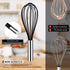 Silicone Whisk, Heat Resistant Stainless Steel Wire Whisk Set of 3, Kitchen Cooking Whisks No Scratch, Non-stick Cookware Balloon Egg Beater for B...