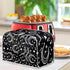 Moon Star Toaster Cover 4 Slice Black for Kitchen Moon and Star Print Toaster Dust Cover, Washable & Waterproof for Kitchen Universal Size Microwa...