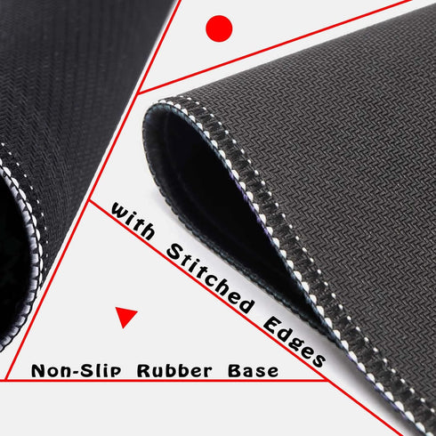 Mouse Pad with Non-Slip Rubber Base, Waterproof Computer Mousepad with Stitched Edges, Mouse Pads for Computers, Laptop, Gaming, Office & Home, 9....