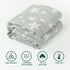 NTBAY 3 Layer Toddler Blanket, Muslin Cotton Jacquard Bed Blankets, Lightweight Thermal Baby Blanket, Super Soft and Warm Crib Blanket for All Sea...