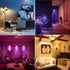 LED Color Changing RGB Light Bulb with Remote 40W Equivalent 400LM, 45° Beam Angle and Memory, E26 Mood Ambiance Lighting (6 Pack)...