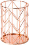 Pen Holder for Desk, Make Up Brush Holder Rose Gold Metal Wire Pencil Cup Holders...
