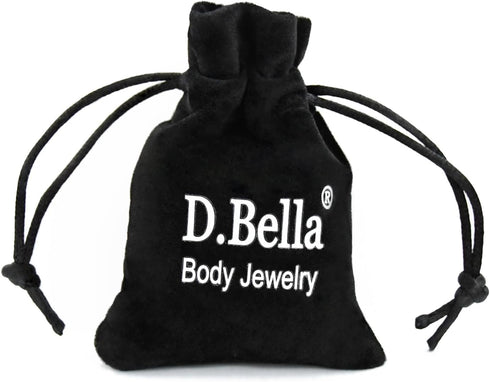 D.Bella Stud Earrings Fake Cubic Zirconia Diamond Earrings for Women Men Silver...