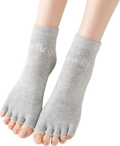 Toeless Yoga Socks, Yoga Socks with Grips for Women, Toeless Socks, Open Toe Socks Women, Pilates Toe Socks...