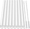 ALINK Reusable Clear Boba Straws, 13 mm x 10.5 in, Jumbo Hard Plastic Smoothie Straws for Bubble Tea, Popping Pearls, Pack of 8 with 2 Cleaning Br...