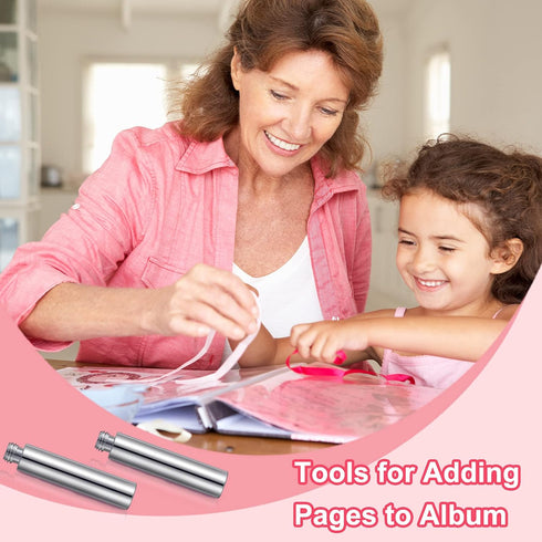 20 Pieces Album-scrapbook Extension Posts Screws Album Extension Replacements for Post-bound Refillable Photo Album Compatible with Photo Albums(3...