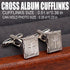 Cufflinks for Men,To commemorate the deceased loved ones, Photos can be placed Album Cross Cufflinks, Shirt Accessories Unique Cuff Links for Mens...