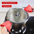 2 Pairs Mini Oven Gloves Silicone Heat Resistant Cooking Pinch Mitts Potholder for Kitchen Cooking & Baking (Red and Blue)...