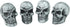 Abfer Skull Tire Wheel Air Cap Valve Stem Covers Car Decorative Accessories Fit Most Vehicle Truck Motorcycles Bikes (Silver)...