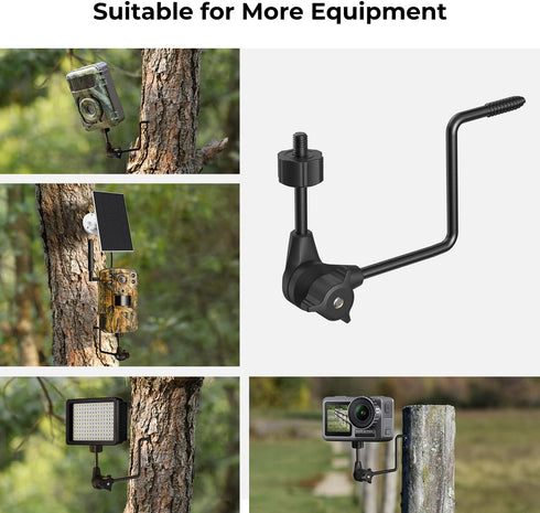 K&F Concept 2 Pack Trail Camera Holders, 360° Adjustable Game Camera Tree Mount...