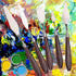 Artist Painting Knives Set - 5 Pieces Painting Knives Stainless Steel Spatula Palette Knife Oil Painting Accessories Color Mixing Set for Oil, Can...