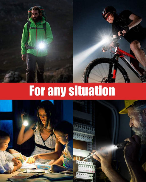 Victoper LED Flashlight 2 Pack, Bright 2000 Lumens Tactical Flashlights High Lumens with 5 Modes, Waterproof Zoomable Flash Light for Outdoor, Gif...