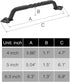 OVOV 2 Pack Barn Door Pull Handle Hardware for Wooden Garden Gate Shed Cabinet Door (2Pcs 4inch)...