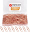 Rose Gold Paper Clips 200 pcs Smooth Finish Steel Wire Paperclips 33mm Medium Size for Document Organizing and Classifying Office Supplies (33mm R...