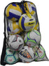 Heavy Duty Mesh Ball Bag, Drawstring Sport Equipment Storage Bag for Basketball, Soccer, Sports Beach and Swimming Gears with Adjustable Shoulder ...