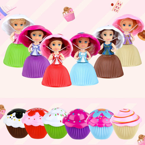 Beautiful Cake Doll Toy Surprise Cupcake Princess Doll Toys for Children Kid Transformed Scented Girls Funny Game Gift (6PCS)…...