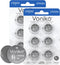 Voniko 3 Volt CR2032 Battery 12 Pack – Lithium Batteries – 2032 Button Battery Flat – 7 Years Shelf Life...