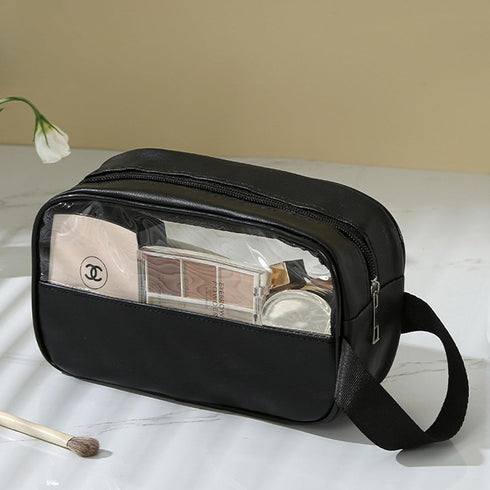 ANEMEL Toiletry Travel Wash Bag Waterproof Portable Traveling Accessories Organizer For Women and Men, Black...