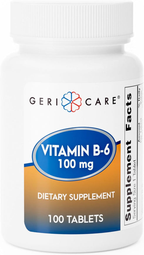 Gericare Vitamin B-6 100 mg Tablets 100 ct...