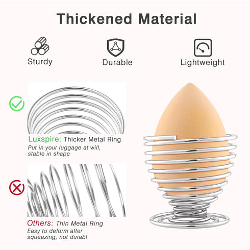 Luxspire Beauty Sponge Blender Holder, Sponge Makeup Blender Holder, Makeup Powder Puff Sponge Holder Beauty Tool Dryer Drying Rack Egg Powder Puf...