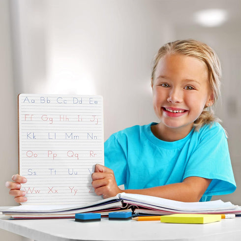 Scribbledo Dry Erase Handwriting Practice for Kids 9 x 12 inch Alphabet Tracing Board Whiteboard Letter Tracing for Kids Ages 3-5 Write and Wipe A...