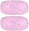 2Skeins Chenille Yarn Blanket Yarn 2x100g/7.1oz #6 Super Bulky Polyester Soft Knitting for Crochet Weaving Bag Scarf Hat, Light Purple......