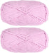 2Skeins Chenille Yarn Blanket Yarn 2x100g/7.1oz #6 Super Bulky Polyester Soft Knitting for Crochet Weaving Bag Scarf Hat, Light Purple......