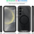 wahhle Samsung Galaxy S24 Case, Magnetic Wireless Charging Built in Screen Protector Full Body Shockproof Slim Fit Bumper Protective Phone Cover f...