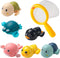 Bath Toys for Kids Ages 1-3, Floating Wind-up Baby Bathtub Toys for 1 Year Old Boy, 7 Pack Cute Swimming Turtle Toddler Toys for Baby Shower Beach...