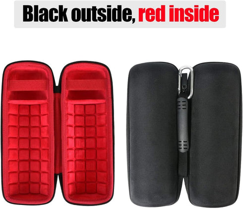 co2CREA Hard Travel Case Replacement for Ultimate Ears UE BOOM 4 / BOOM 3 Portable Bluetooth Wireless Speaker (Black Case + Inside Sunset Red)...