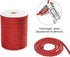 PH PandaHall 20 Yard Red Silk Rope 3-Ply Christmas Cording 5mm Twisted Cord Rope Nylon Twisted Cord Trim Braided Twisted Rope for Bracelet Necklac...