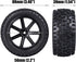 12mm Hex 2.2'' Pre-Glued RC Buggy Wheels and Tires, Out Dia. 3.5'' for 1/10 1/12 1/14 1/16 Off-Road RC Buggy Truck, Set of 4...