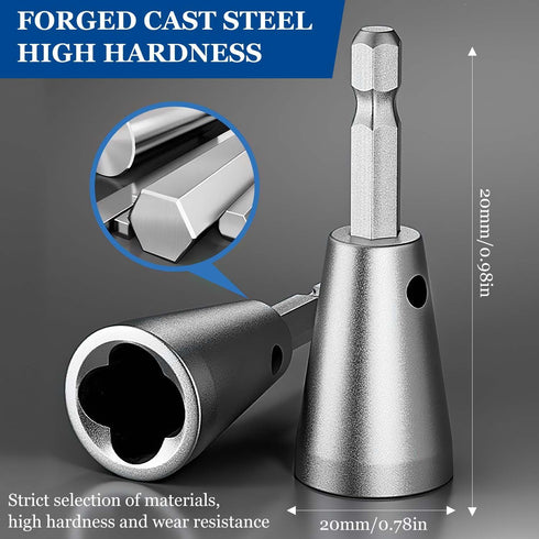 Wire Twisting Tool for Drill, 2024 New Wire Twisting Tool Wire Twister Wire Connector, Wire Stripping and Twisting Tool for Drill, Cable Quick Str...
