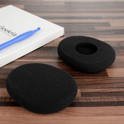 Geekria QuickFit Foam Replacement Ear Pads for Logitech H800 Headphones Ear Cushions, Headset Earpads, Ear Cups Cover Repair Parts (Black)...