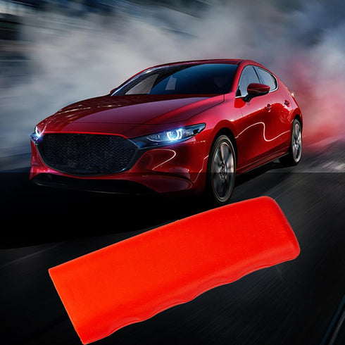 1 Pack Handbrake Protective Cover,4.8" x 1.65" x 1.41" Silicone Wavy Handle Cover for Car, Automotive Interior Accessory, Fits Most Cars (Red)...