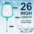 Pool Skimmer Net with Pole, 26", Hot Tub Skimmer Net, Pool Skimmer Net with Pole, Fine Mesh Net Skimmer Rake...