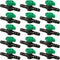 1/2 Inch Drip Irrigation Barbed Valve, 15 Pcs Barbed Switch Valves Drip Line Parts for 1/2" Drip Tubing (.570-.620" ID), 1/2 in. in-line Barbed Sh...