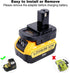Biswaye Adapter Compatible with Dewalt 20V Battery to Replacement for Ryobi 18V One+ Battery, Adapter Compatible with Milwaukee M18 Battery to Rep...