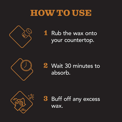 CLARK’S Stone and Concrete Wax - Soapstone Wax with Orange and Lemon Extracts - Helps Preserve and Protect Against Liquids - Revitalizes Stone Sur...