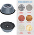 Dadop 4Pcs Anti Vibration Pads for Washing Machine and Dryer Shock and Noise Cancelling Washing Machine Support Prevent Moving Shaking Walking Universal Size
