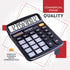 Desktop Calculator (2 Pack) 12 Digit with Large LCD Display and Sensitive Button, Solar and Battery Dual Power, Standard Function for Office, Home...