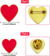 14pcs Valentine's Day Love Heart Brooch Pin Heart Love Enamel Pin Red Heart Enamel Pin Heart Enamel Lapel Pin Red Heart Brooch Pins for Women Cost...