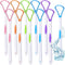 10 Pieces Tongue Scraper Tongue Cleaner Plastic Tongue Brush for Adults Kids Healthy Oral Care, Pink Blue Green Purple Orange...