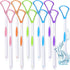 10 Pieces Tongue Scraper Tongue Cleaner Plastic Tongue Brush for Adults Kids Healthy Oral Care, Pink Blue Green Purple Orange...