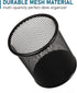 QYH Metal Pencil Holder for Desk Mesh Pen Cup 4 Packs Black Pen Organizer Office 3.54x3.93 Inch...